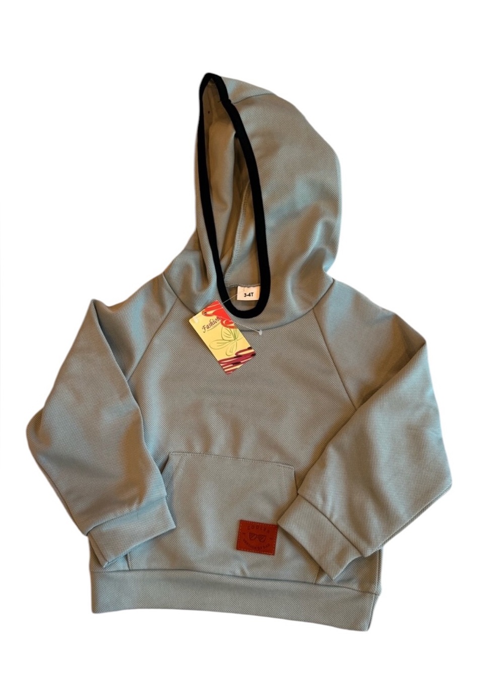 NWT Toddler Boys Hoodie “Cooler Version of Dad” 3-4T Waffle Knit